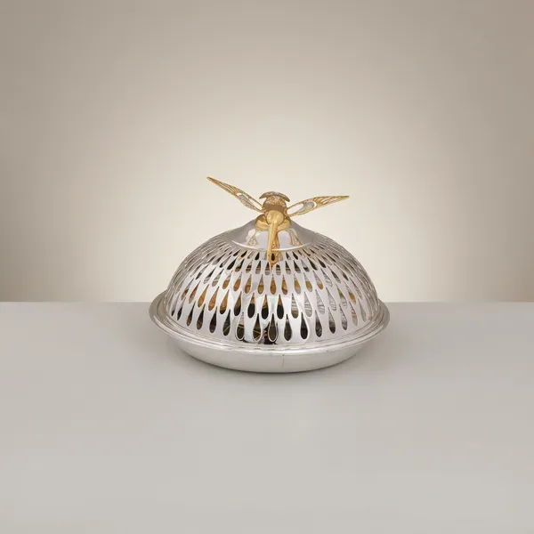 Auriesta_Tray_With_Honey_Bird_Dome_-_Nickel_Finish