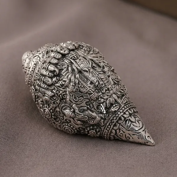 Vishnu_Shankh_-_Silver_Decorative_Ornament