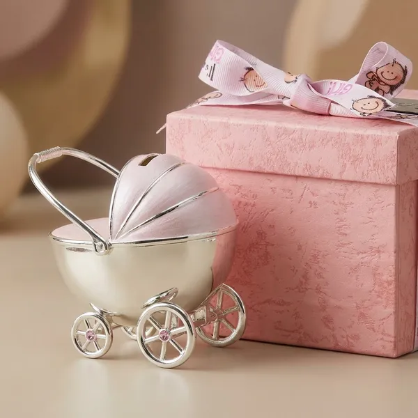 Silver-Plated_Miniature_Pram_With_Pink_Gift_Box