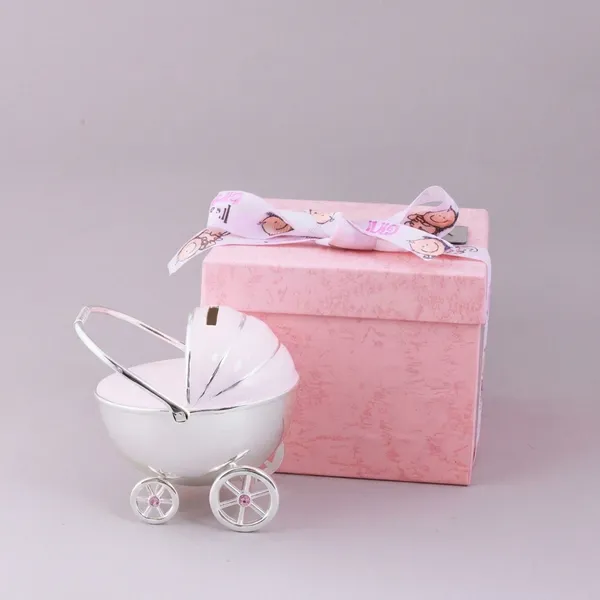 Silver-Plated_Miniature_Pram_With_Pink_Gift_Box