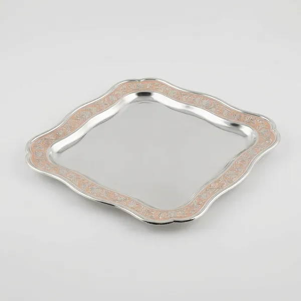 Square_Tray_Peach_-_Elegant_Decorative_Serving_Tray_By_Auriesta