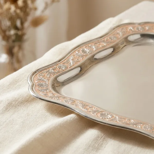 Square_Tray_Peach_-_Elegant_Decorative_Serving_Tray_By_Auriesta