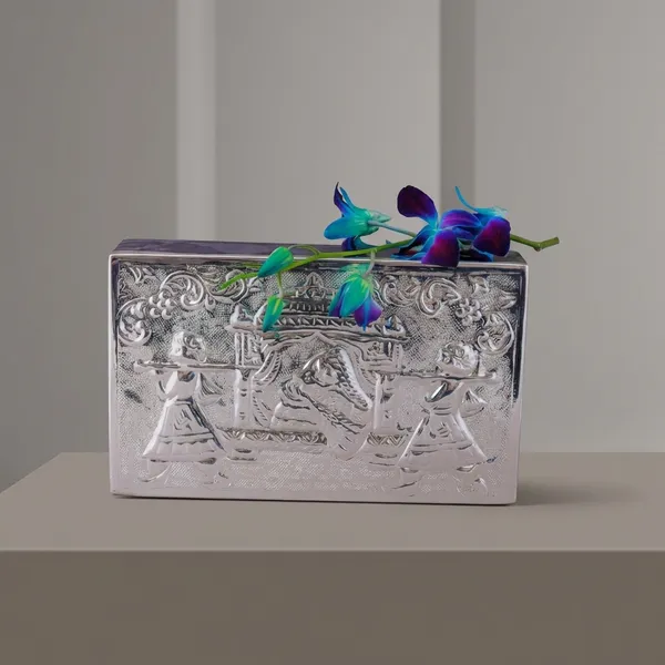 Decorative_Silver-Plated_Rectangular_Box_With_Embossed_Design