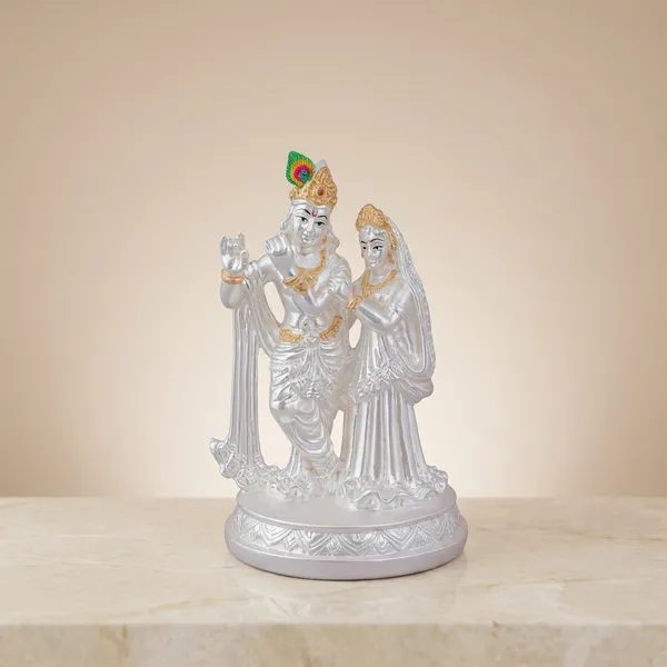 Silver-Plated_Radha_Krishna_Idol_With_Gold-Tone_Accents