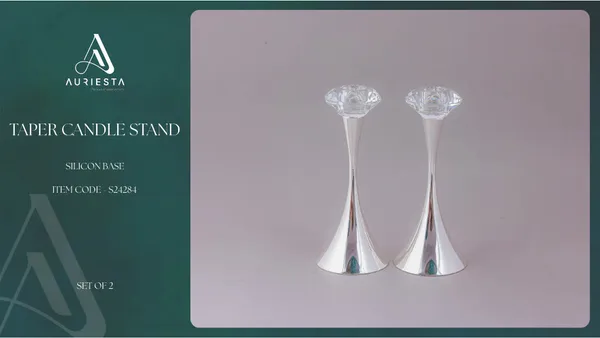 Auriesta_Taper_Candle_Stand_-_Set_Of_2_Silver-Plated_Candle_Holders