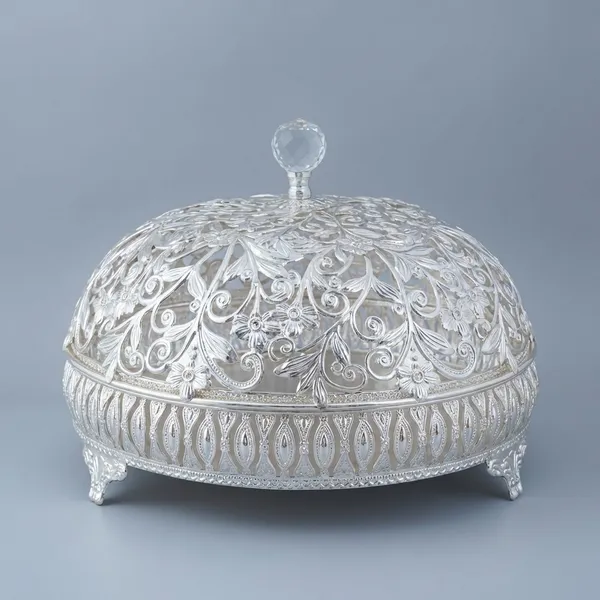 Ornate_Crystal_Cake_Dome_With_Sunflower_Accent