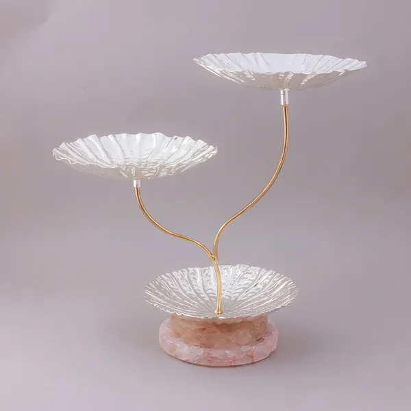 Lotus_Leaf_Twin_Platter_On_Pink_Polished_Stone