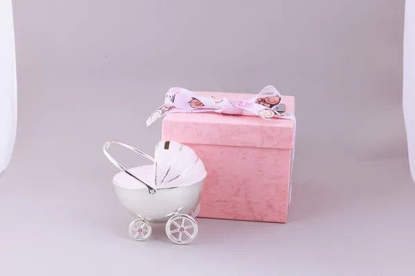 Silver-Plated_Miniature_Pram_With_Pink_Gift_Box