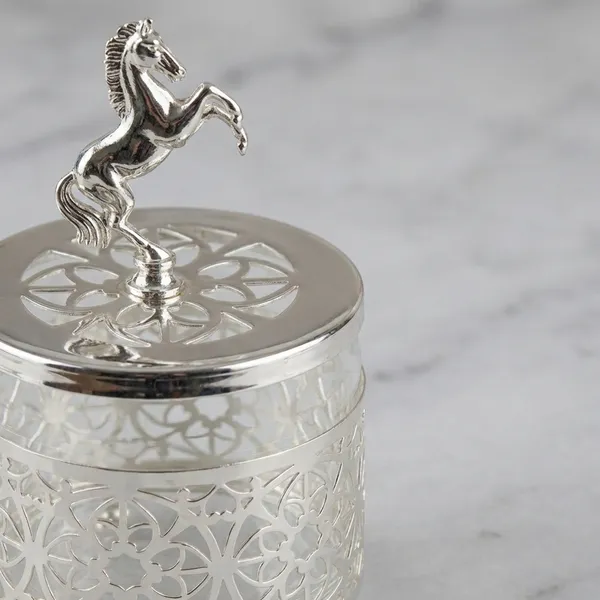 Decorative_Silver-Plated_Horse_Figurine_Storage_Box_With_Intricate_Cutwork_Design