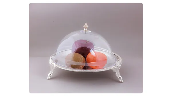 Elegant_Crystal_Dome_Cake_Stand_With_Silver-Plated_Base
