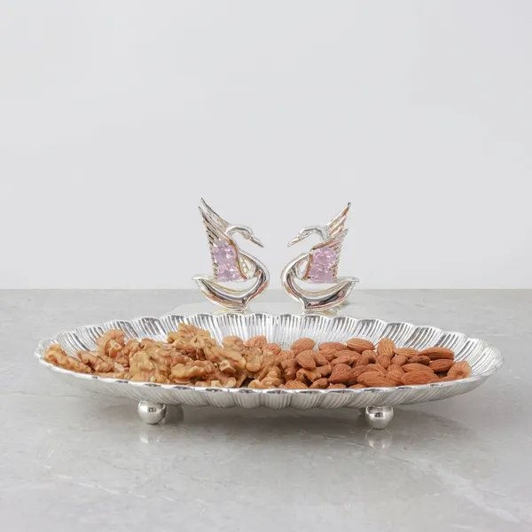 Decorative_Silver-Plated_Dry_Fruit_Serving_Tray_With_Peacock_Motifs