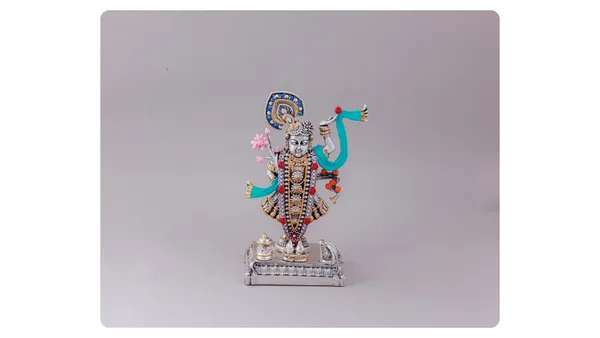 ShreenathJi_Silver_Antique_Finish_Small