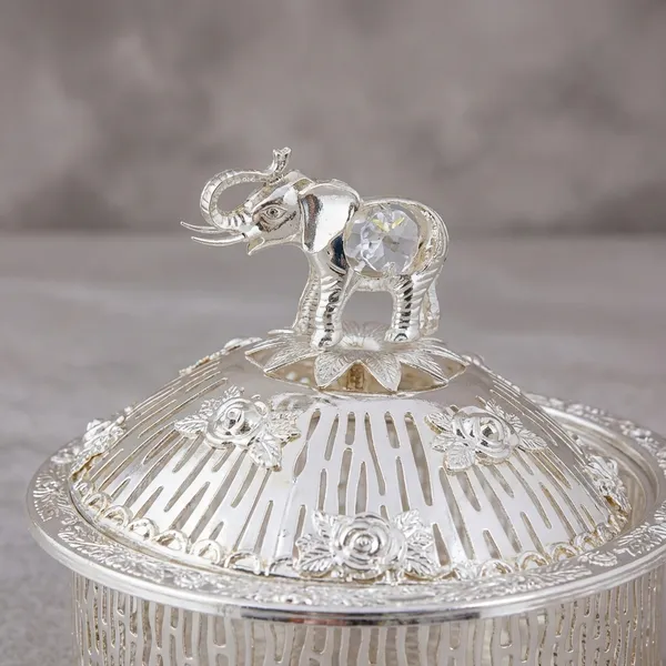 Handcrafted_Silver-Toned_Elephant_Trinket_Box_With_Lid