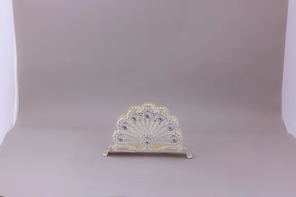 Decorative_Silver-Toned_Fan_Napkin_Holder