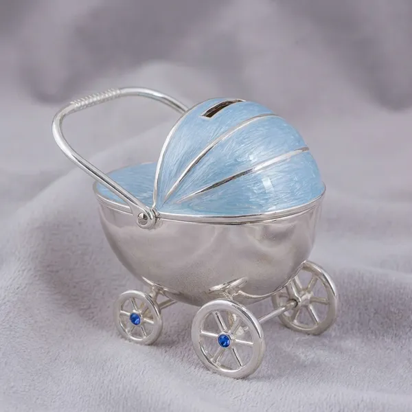 Miniature_Baby_Carriage_Keepsake_-_White_Pearlescent_Pram_With_Blue_Hood
