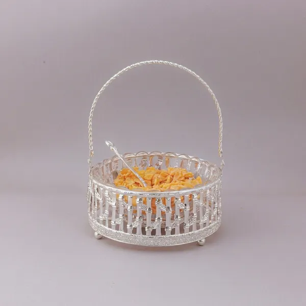 Bamboo_Design_Basket_With_Glass_Bowl_-_Silver_Plated_Serving_Basket_With_Handle