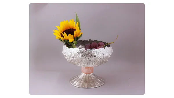 Crystal_Sunflower_Decorative_Bowl_With_Pedestal_Stand
