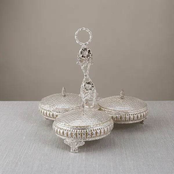 Elegant_Silver-Plated_Triple_Compartment_Serving_Tray_With_Handle