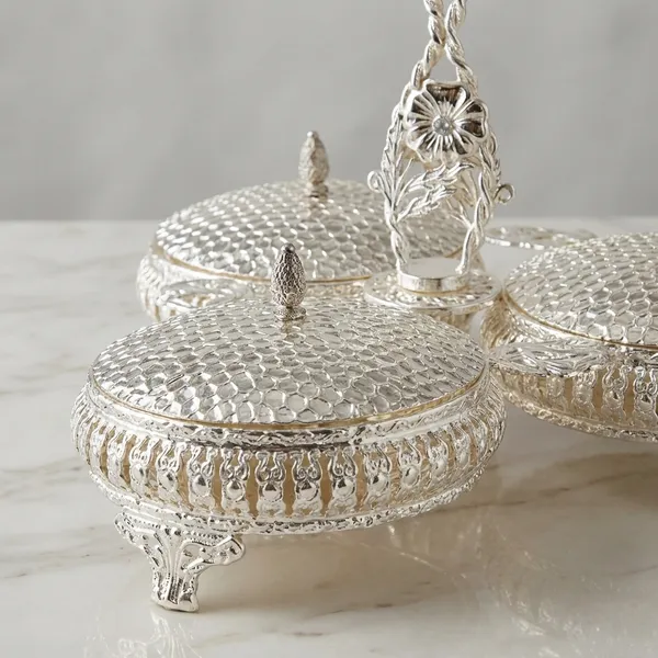 Elegant_Silver-Plated_Triple_Compartment_Serving_Tray_With_Handle