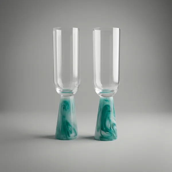 Set_Of_2_Elegant_Champagne_Flutes_With_Turquoise_Teal_Base