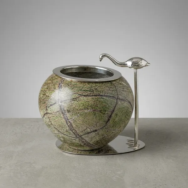 Decorative_Ceramic_Vase_With_Metal_Stand_And_Leaf_Accent