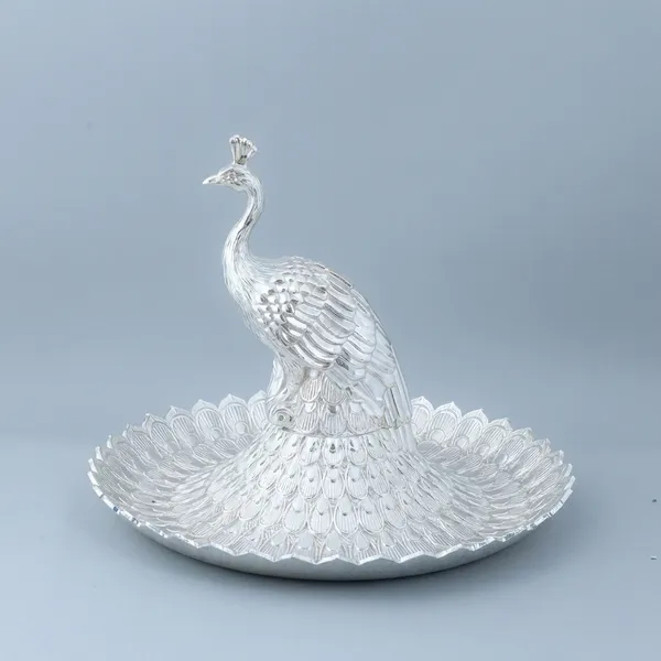 Elegant_Silver-Plated_Peacock_Decorative_Tray