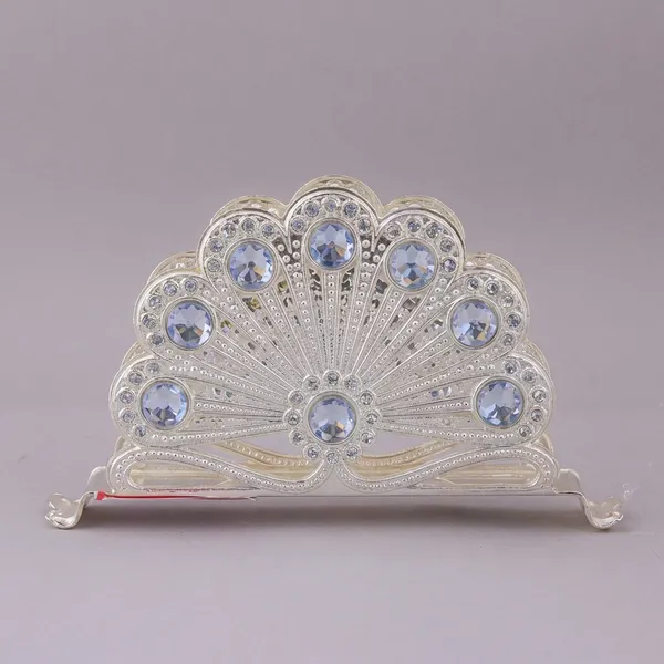 Decorative_Silver-Toned_Fan_Napkin_Holder
