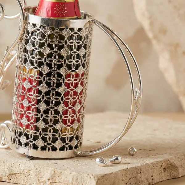 Auriesta_Wine_Bottle_Holder_-_Decorative_Silver_Plated_Champagne_Stand
