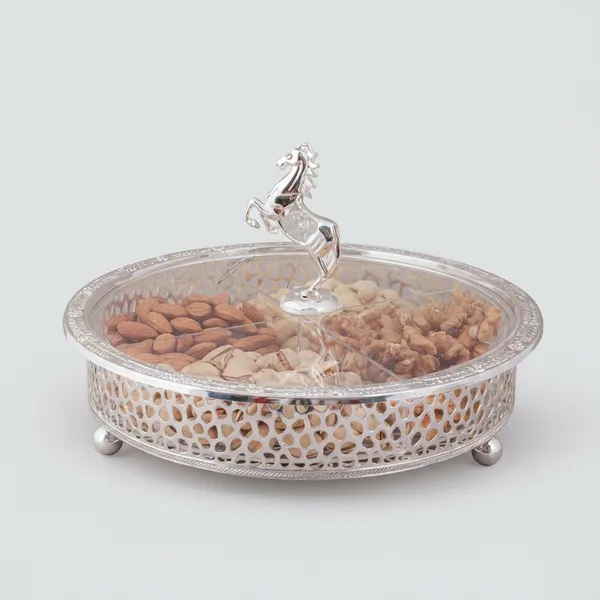 Silver-Plated_Decorative_Horse_Dry_Fruit_Serving_Bowl_With_Lid