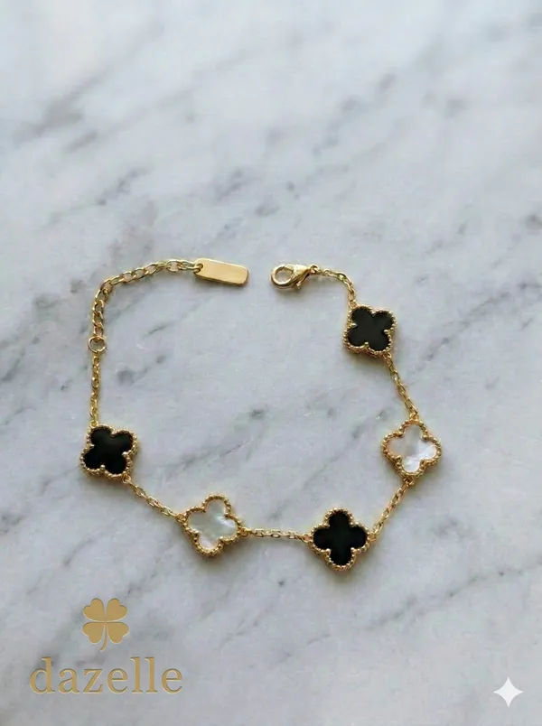Midnight_Bloom_Lucky_Four_Leaf_Clover_18K_Gold_Tone_Titanium_Steel_Anti_Tarnish_Waterproof_Hypoallergenic_Lifeproof_Bracelet_For_Women