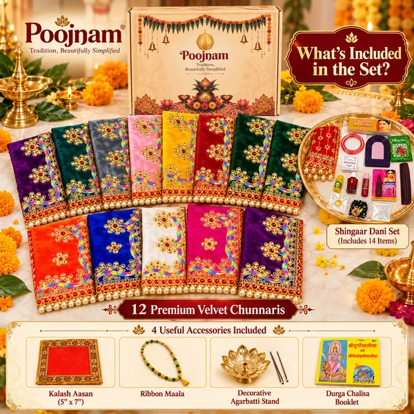 Multicolor_Durga_Mata_Chunari_Set_9_Color_As_Per_9_Days_Of_Navratri_Luxuroius_Velvet_Hand_Embroidered_Puja_Decoration_And_Gifting_On_Mata_Ki_Chowki_Karwachauth_And_Diwali_6_X_9_Inches