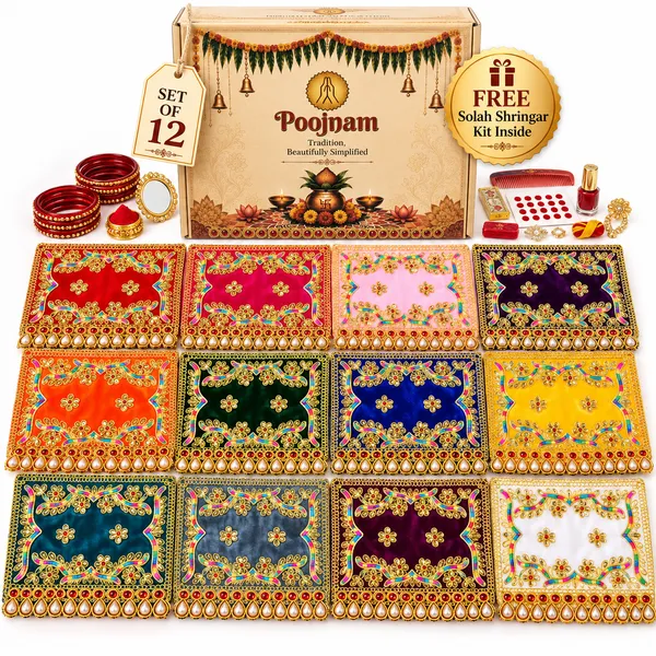 Multicolor_Durga_Mata_Chunari_Set_9_Color_As_Per_9_Days_Of_Navratri_Luxuroius_Velvet_Hand_Embroidered_Puja_Decoration_And_Gifting_On_Mata_Ki_Chowki_Karwachauth_And_Diwali_6_X_9_Inches