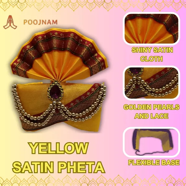 Yellow_Ganpati_Pheta_And_Dupatta_Set_Fits_Idols_Of_Height_1Ft_To_2.5_Ft_Pheta_Diameter_4_Inches_Flexible_Base_Includes_Aasan_Mala_Atharvashish_Book_Regular