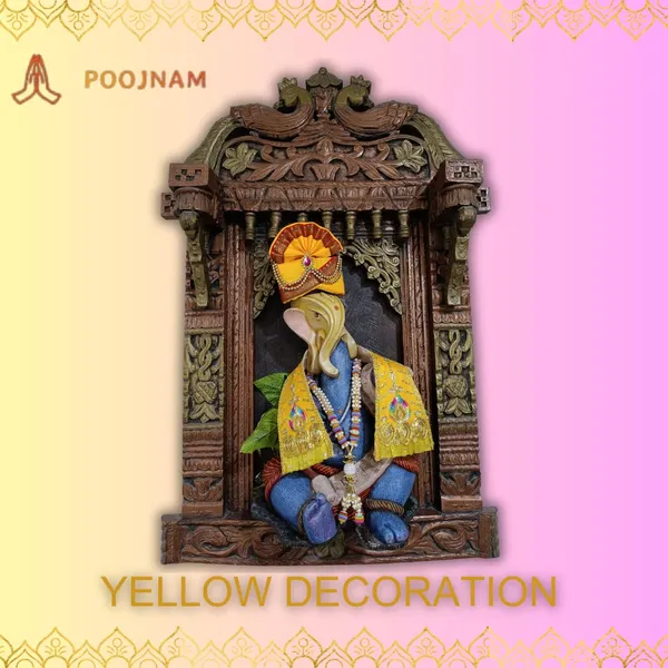 Yellow_Ganpati_Pheta_And_Dupatta_Set_Fits_Idols_Of_Height_1Ft_To_2.5_Ft_Pheta_Diameter_4_Inches_Flexible_Base_Includes_Aasan_Mala_Atharvashish_Book_Regular