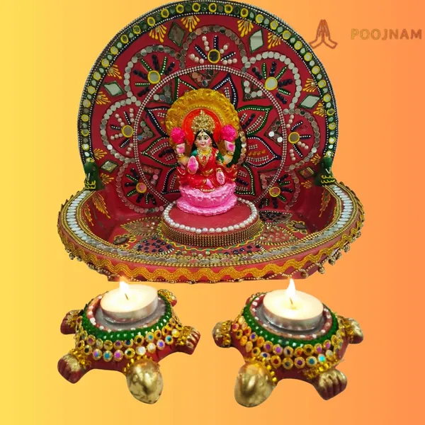 Red_Diwali_Diya_Tortoise_Shape_Handmade_Teracotta_Clay_Wax_Diya_Set_Of_2_10_Free_Tea_Ligth_Wax_Candles_Ideal_For_Diwali_Gifting_Home_Decoration