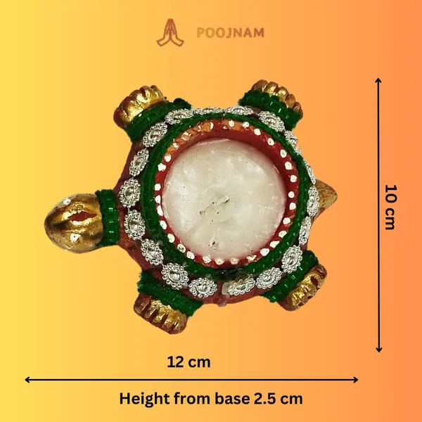 Red_Diwali_Diya_Tortoise_Shape_Handmade_Teracotta_Clay_Wax_Diya_Set_Of_2_10_Free_Tea_Ligth_Wax_Candles_Ideal_For_Diwali_Gifting_Home_Decoration