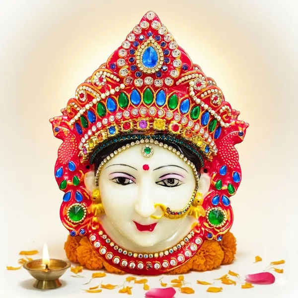 Yellow_Polyfibre_Goddess_Mata_Maha_Lakshmi_Laxmi_Mukhota_6_Inch_Devi_Ma_Face_Santoshi_Maa_Mukhota_Laxmi_Face_For_Margashirsha_Puja_Varalakshmi_Vrath_Puja_And_Decor