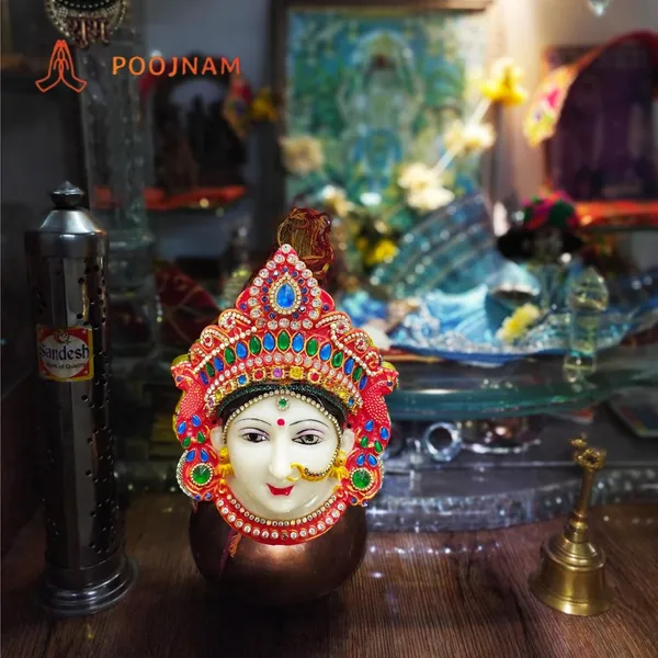 Red_Traders_Polyfibre_Goddess_Mata_Maha_Lakshmi_Laxmi_Mukhota_Red_Color_Devi_Ma_Face_Santoshi_Maa_Mukhota_Laxmi_Face_For_Margashirsha_Puja_Varalakshmi_Vrath_Puja_And_Decor_4.5_Inch