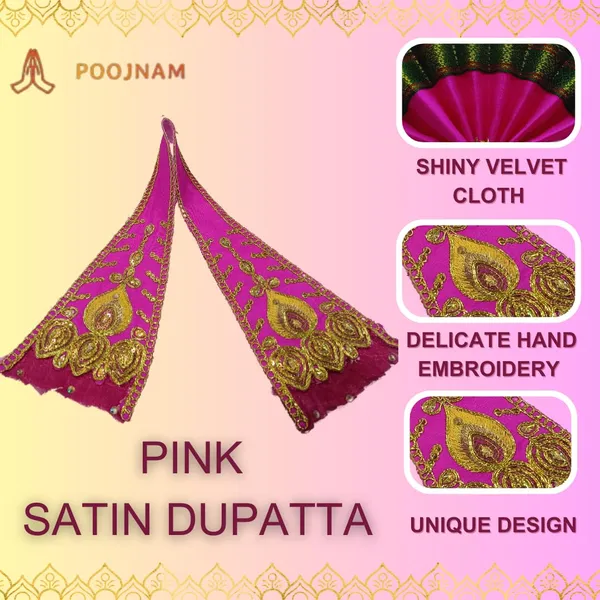 Pink_Ganpati_Decoration_Set_Satin_Traditional_Pheta_Ehtnic_Dupatta_And_Divine_Kanthi_Fits_Ganesha_Idols_1Ft_To_2Ft_Includes_Aasan_Mala_And_Ganesh_Atharvashish_Book