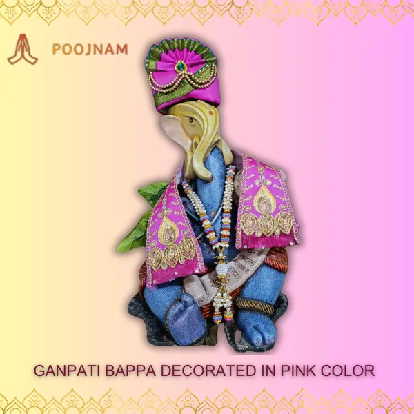 Pink_Ganpati_Decoration_Set_Satin_Traditional_Pheta_Ehtnic_Dupatta_And_Divine_Kanthi_Fits_Ganesha_Idols_1Ft_To_2Ft_Includes_Aasan_Mala_And_Ganesh_Atharvashish_Book
