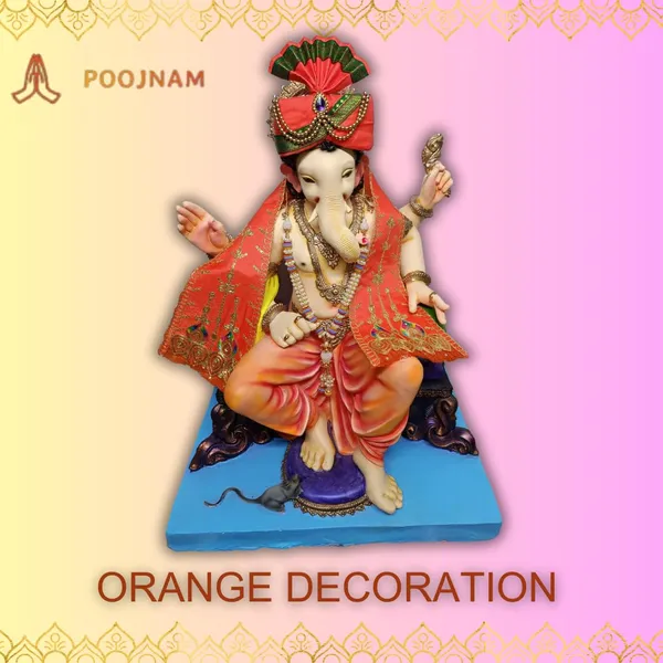 Orange_Premium_Ganpati_Decoration_Set_Luxurious_Satin_Pheta_Elegant_Matching_Thes_With_Divine_Kanthi_Includes_Complimentary_Aasan_Fits_Ganesh_Chaturthi_Idols