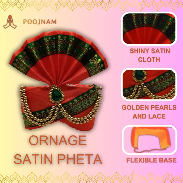 Orange_Premium_Ganpati_Decoration_Set_Luxurious_Satin_Pheta_Elegant_Matching_Thes_With_Divine_Kanthi_Includes_Complimentary_Aasan_Fits_Ganesh_Chaturthi_Idols