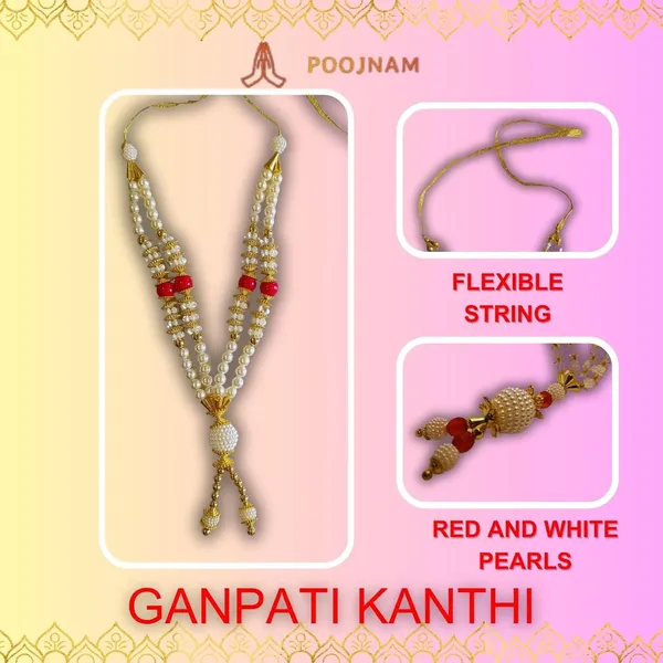 White_Premium_Ganpati_Decoration_Set_Luxurious_Satin_Pheta_Elegant_Matching_Thes_With_Divine_Kanthi_Includes_Complimentary_Aasan_Fits_Ganesh_Chaturthi_Idols_1Ft_To_2Ft
