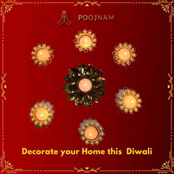 Gold_Decorative_Candle_Holder_Set_Lotus_Metal_Diya_And_Six_Pearl_Embellished_Tea_Light_Diyas_For_Diwali_With_14_Free_Wax_Candles_Golden_Color_Ideal_For_Diwali_Home_Decor_Gifting