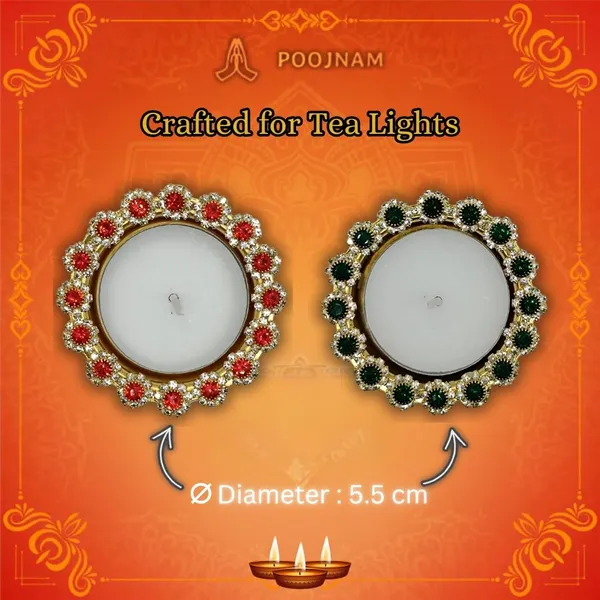 Multicolor_6_Piece_Pearl_Studded_Metal_Diya_Set_Includes_12_Free_Tea_Lights_Elegant_Diwali_Home_Decor_Rangoli_Decoration_Perfect_For_Corporate_Personal_Gifting