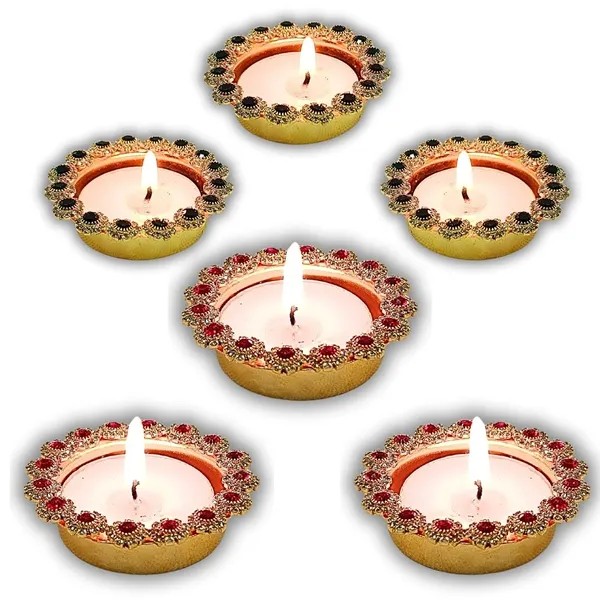 Multicolor_6_Piece_Pearl_Studded_Metal_Diya_Set_Includes_12_Free_Tea_Lights_Elegant_Diwali_Home_Decor_Rangoli_Decoration_Perfect_For_Corporate_Personal_Gifting