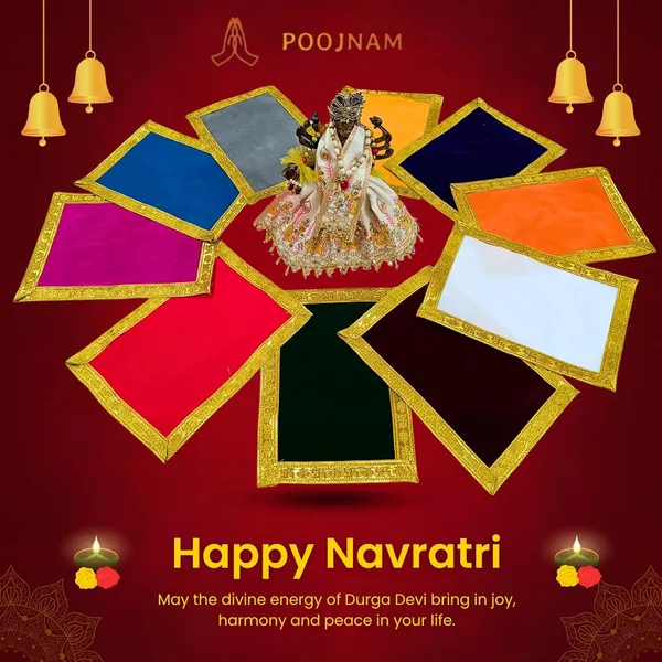 Multicolor_Navratri_Puja_Aasan_Set_Set_Of_10_Colors_Velvet_Cloth_With_Golden_Lace_Border_Size_9_Inches_X_7_Inches_Ideal_For_Mata_Ki_Chowki_Decoration_For_Durga_Pooja_Festive_Gifting