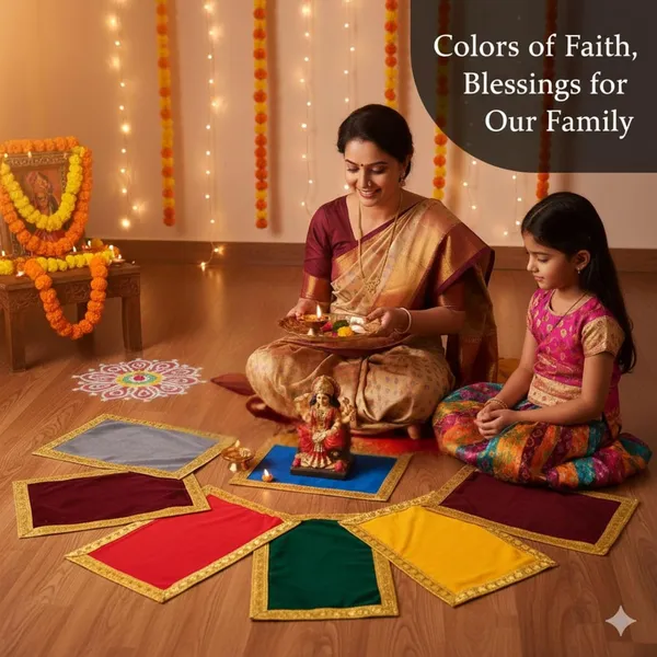 Multicolor_Navratri_Puja_Aasan_Set_Set_Of_10_Colors_Velvet_Cloth_With_Golden_Lace_Border_Size_9_Inches_X_7_Inches_Ideal_For_Mata_Ki_Chowki_Decoration_For_Durga_Pooja_Festive_Gifting