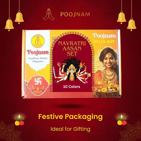 Multicolor_Navratri_Puja_Aasan_Set_Set_Of_10_Colors_Velvet_Cloth_With_Golden_Lace_Border_Size_9_Inches_X_7_Inches_Ideal_For_Mata_Ki_Chowki_Decoration_For_Durga_Pooja_Festive_Gifting