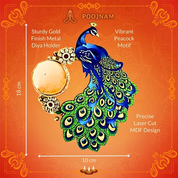 Multicolor_Elegant_Peacock_Design_Shubh_Labh_Hanging_Tea_Light_Diya_Set_Mdf_Base_Premium_Indian_Door_Toran_Wall_Hanging_For_Festive_Decor_Mandir_Decoration_Housewarming